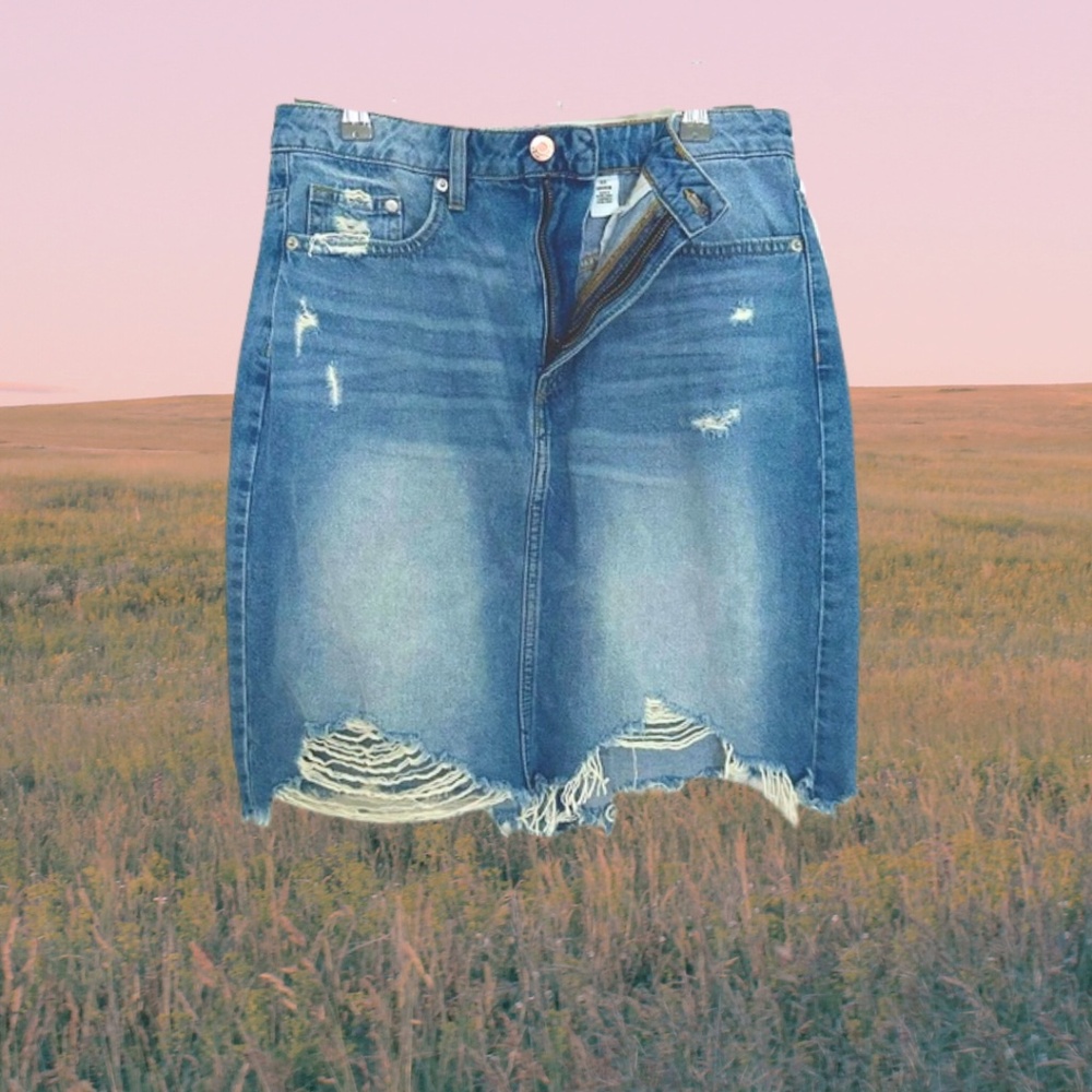 H&M denim skirt size 8